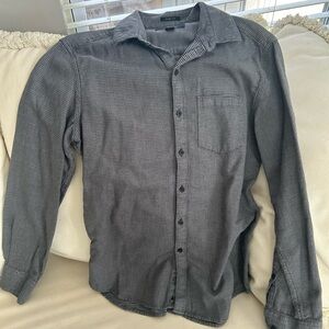 Marc Anthony Gray Casual Button Down Shirt